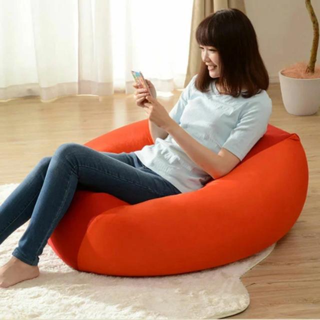 ビーズクッション 日本製 へたりにくい スゴビーズ Mサイズ カバーが洗える！ カラーも豊富 スゴビーズMサイズの通販は 6,490円