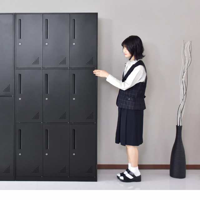【ファッション通販】の商品をすべて スチール オフィス ケイド3段 鍵付き ロッカー 3段 キャビネット キャビネット