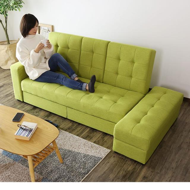 3人掛け 2人掛け 引出し リクライニング ソファベッド ソファ ソファー