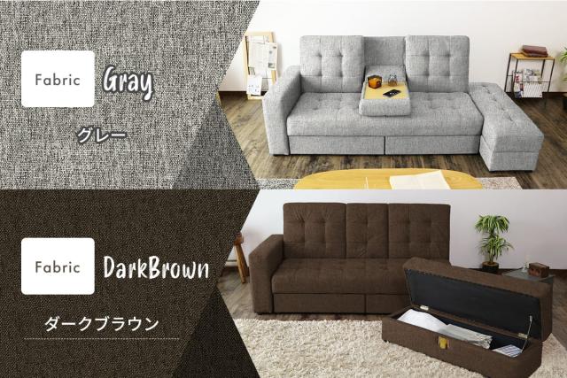 ソファーベッド★ソファ★2人掛け★シングル★引き出し★収納付き 引出し収納付ソファベッド