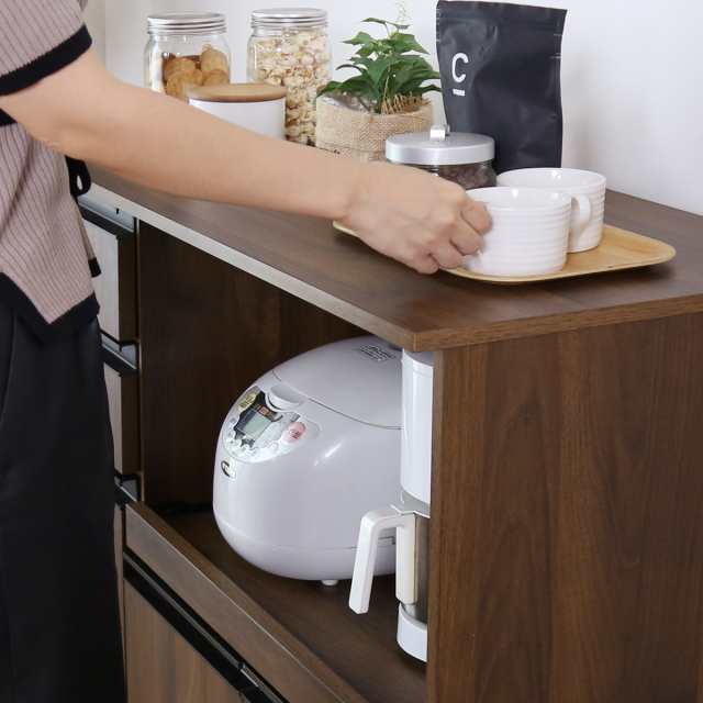 レンジ台 食器棚 キッチン収納 キッチンカウンター 幅90cm レンジ台 食器棚 キッチン収納 キッチンカウンター 幅90cm