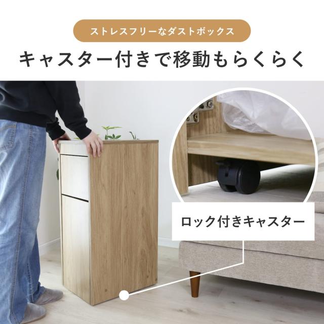 ダストボックス ゴミ箱 分別 インテリア 収納 隠す 縦型 45L スイング