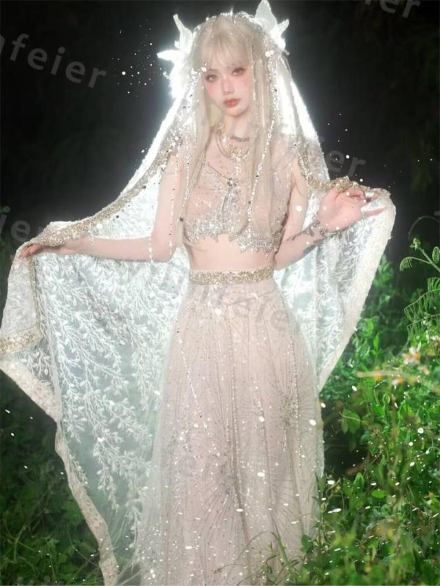 コスプレ衣装 セット ハロウィン 精霊 精霊風 妖精 妖精ドレス ロング