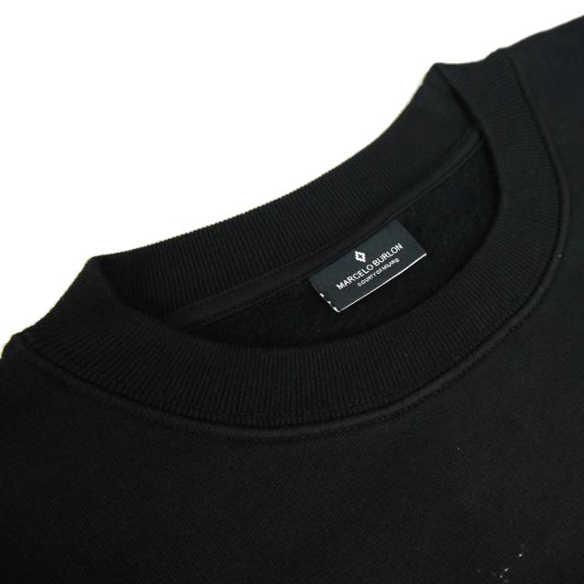 旧作お買い得セール！ MARCELO BURLON マルセロバーロン トレーナー メンズ クルーネック コットン 綿100％ DRAGON CREWNECK / CMBA009F18506072 ブラック 旧作お買い得セール！ MARCELO BURLON マルセロバーロン トレーナー