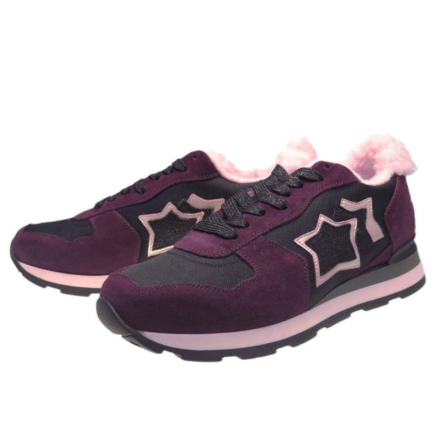 旧作お買い得セール！ ATLANTIC STARS アトランティックスターズ スニーカー レディース シューズ 靴 VEGA / ANL-94N ブラック×ピンク