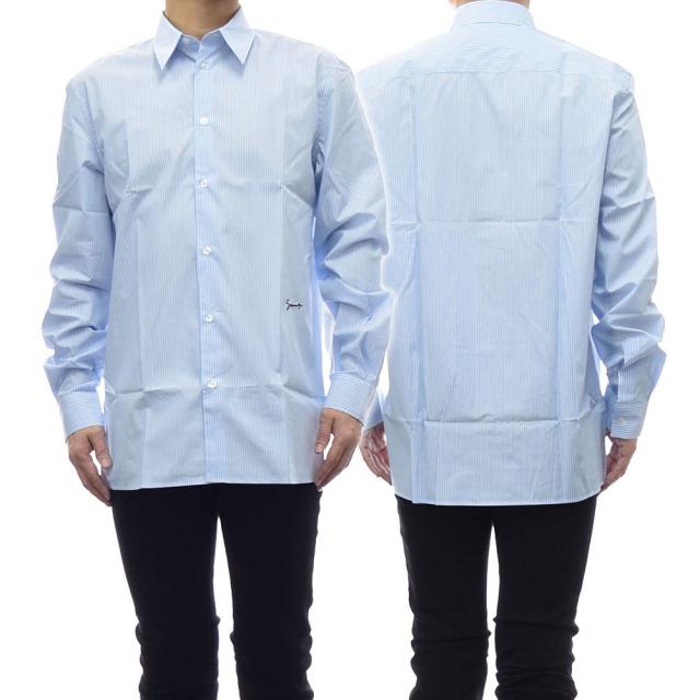 セール 80％OFF！GIVENCHY ジバンシー ブルゾン メンズ ポプリンシャツ BM607Q1Y5G ブルー
