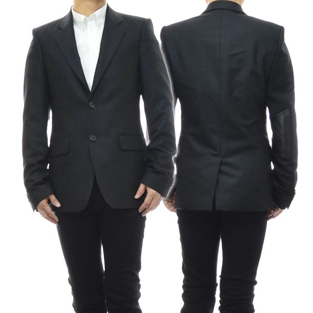 旧作お買い得セール！ GIVENCHY ジバンシー ジャケット メンズ シングル2Bフランネルジャケット BM304C100C ブラック