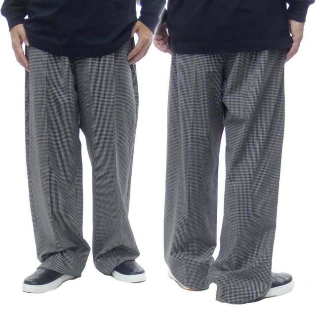 【旧作処分セール 60％OFF！】BALENCIAGA バレンシアガ メンズウールパンツ 621984 TIT04 ブラックの通販は