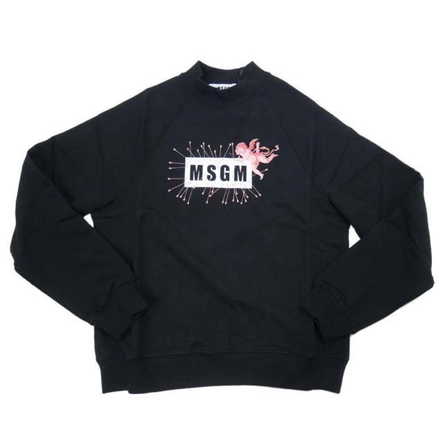旧作お買い得セール！ MSGM エムエスジーエム トレーナー レディース コットン 綿100％ 2941MDM70 207799 ブラック 旧作処分セール！ MSGM エムエスジーエム トレーナー レディース