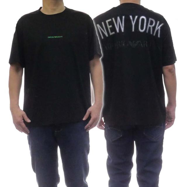 【旧作処分セール 60％OFF！】EMPORIO ARMANI エンポリオアルマーニ メンズクルーネックTシャツ 3H1T78 1JSTZ ブラックの通販は 10,771円