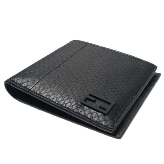 旧モデルセール！ FENDI フェンディ 財布 メンズ 二つ折り財布 7M0169 AGR0 ブラック 定番人気商品_2