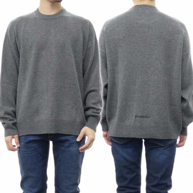 セール 40％OFF！BALENCIAGA バレンシアガ メンズ ニット セーター 721468 T4124 グレー