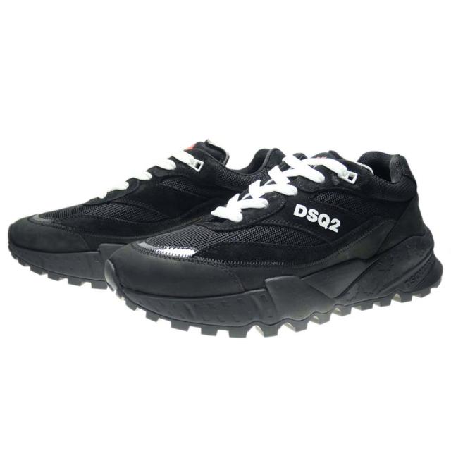旧作お買い得セール！ DSQUARED2 ディースクエアード メンズ スニーカー 靴 シューズ ローカット SNM0229 09705494 / FREE ブラック