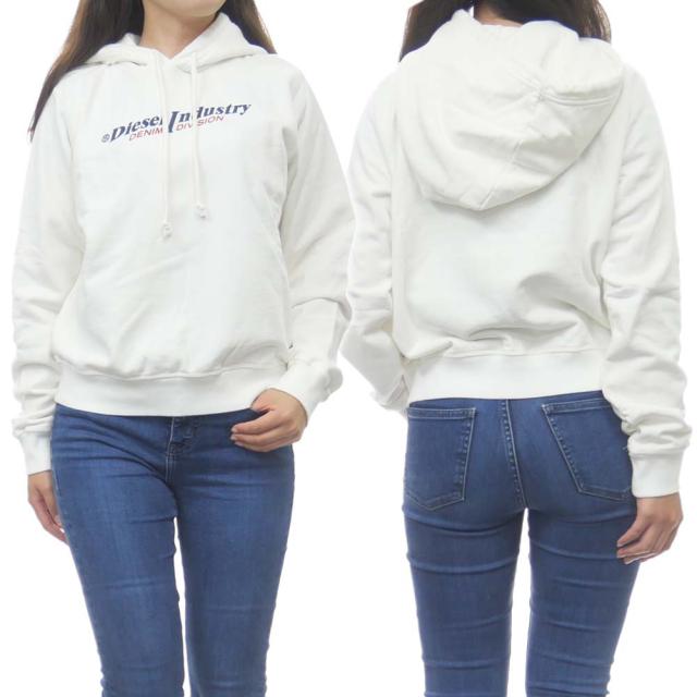 旧作お買い得セール！ DIESEL ディーゼル パーカー レディース プルオーバー コットン 綿100％ A05095 0AJIH / F-REGGY-HOOD-IND ホワイト