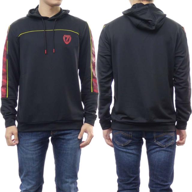 旧作お買い得セール！ EMPORIO ARMANI エンポリオアルマーニ EA7 パーカー メンズ プルオーバー 6LPM85 PJJUZ ブラック