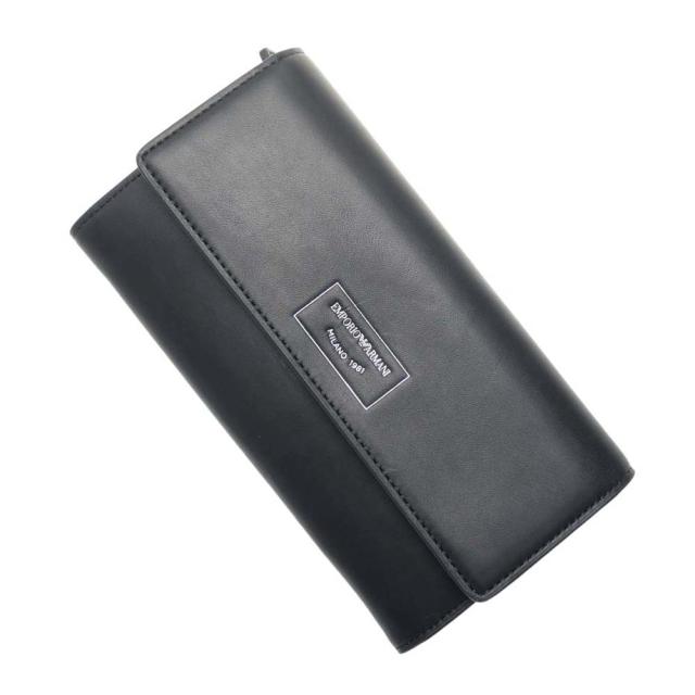 【旧作処分セール 60％OFF！】EMPORIO ARMANI エンポリオアルマーニ レディース長財布（小銭入れ付き） Y3H170 Y478E ブラックの通販は 11,880円