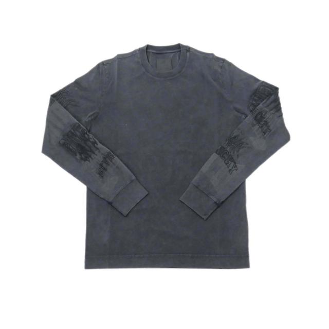 旧作お買い得セール！ GIVENCHY ジバンシィ Tシャツ メンズ 長袖 クルーネック コットン 綿100％ ロンT BM71EP3Y7U ブラック 旧作お買い得セール！ GIVENCHY ジバンシィ Tシャツ メンズ 長袖