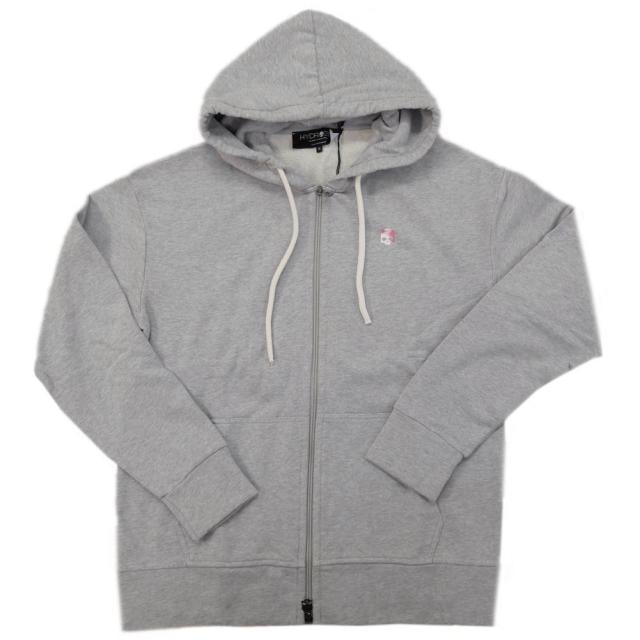 旧モデルセール！ HYDROGEN ハイドロゲン パーカー メンズ ジップアップ コットン 綿100％ 315200 / SKULL FZ HOODIE グレー_1