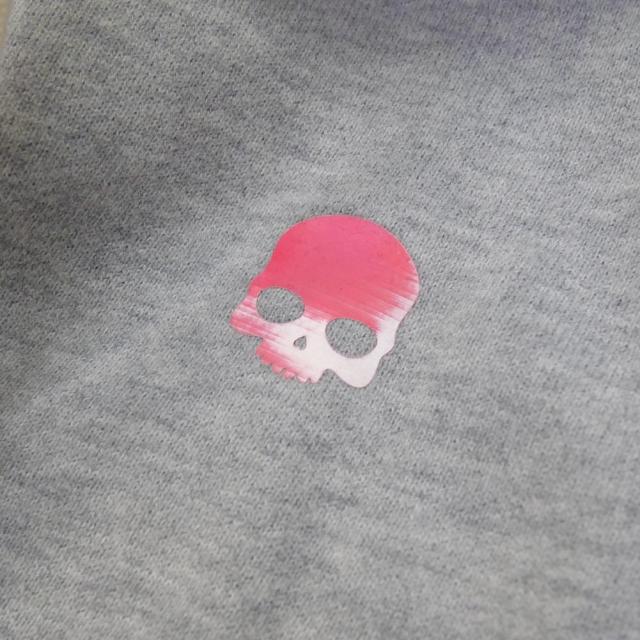 旧モデルセール！ HYDROGEN ハイドロゲン パーカー メンズ ジップアップ コットン 綿100％ 315200 / SKULL FZ HOODIE グレー_3