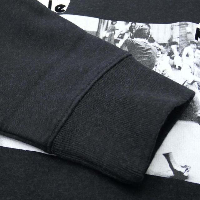 旧モデルセール！ MAISON KITSUNE メゾンキツネ トレーナー メンズ JM00361KM0019 / OLY PEOPLE IN MOTION RELAXED SWEAT SHIRT ブラック_4