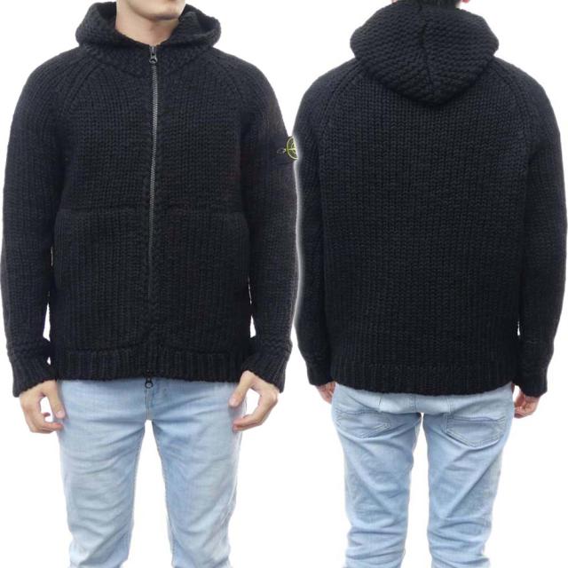 STONE ISLAND フード付きカーディガン