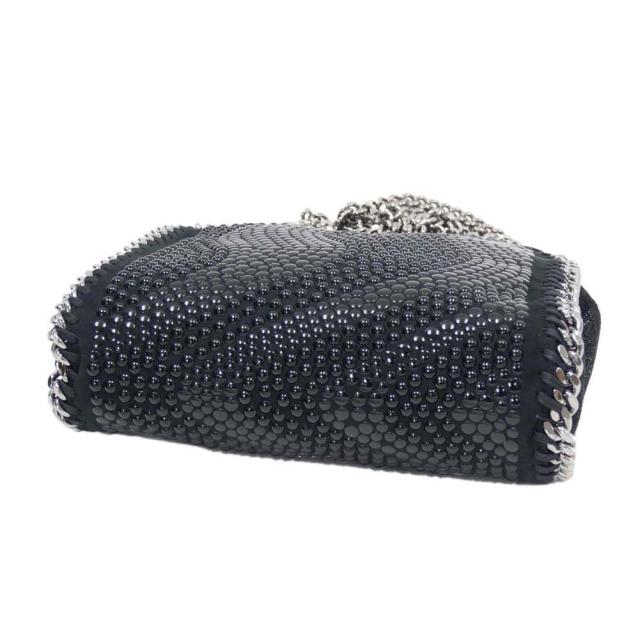 旧モデルセール！ STELLA McCARTNEY ステラマッカートニー バッグ レディース トートバッグ ミニバッグ 391698 WP0050 / TINY TOTE ALL OVER STUDDED ECO SHAGG ブラック_4