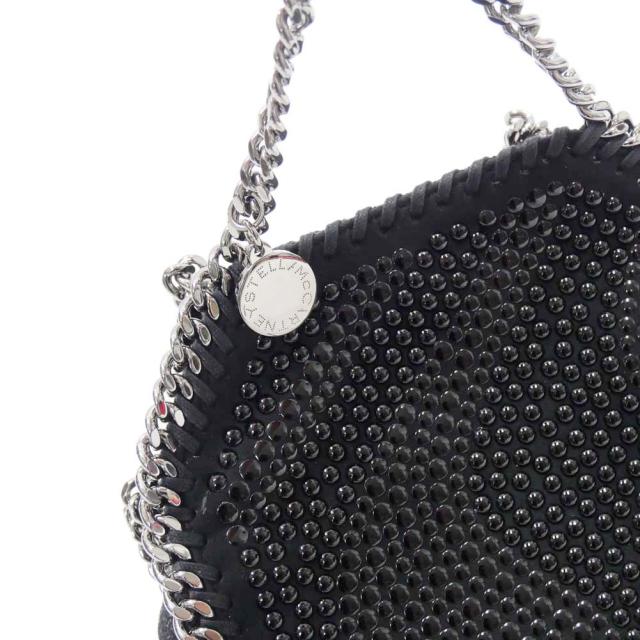 旧モデルセール！ STELLA McCARTNEY ステラマッカートニー バッグ レディース トートバッグ ミニバッグ 391698 WP0050 / TINY TOTE ALL OVER STUDDED ECO SHAGG ブラック_5