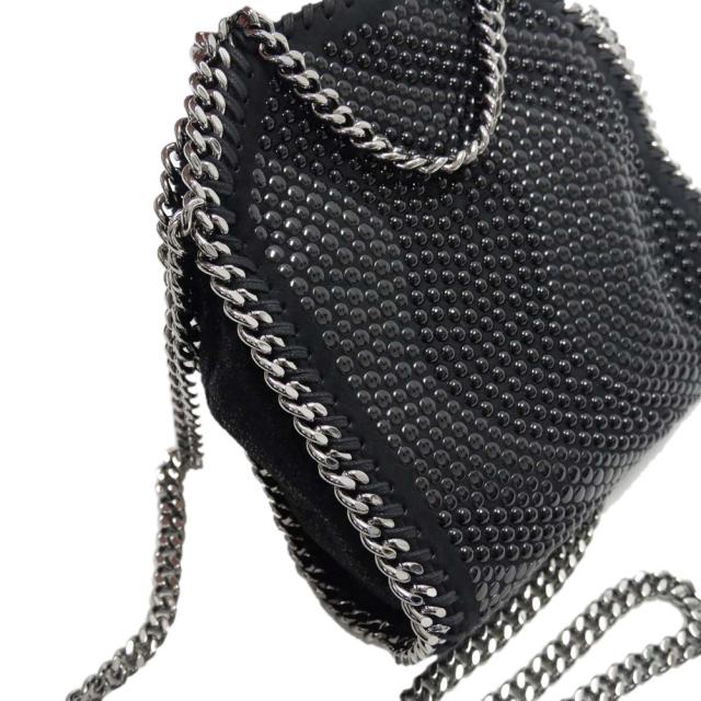 旧モデルセール！ STELLA McCARTNEY ステラマッカートニー バッグ レディース トートバッグ ミニバッグ 391698 WP0050 / TINY TOTE ALL OVER STUDDED ECO SHAGG ブラック_6