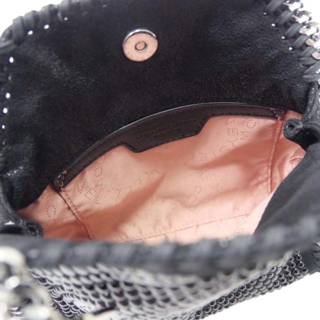 旧モデルセール！ STELLA McCARTNEY ステラマッカートニー バッグ レディース トートバッグ ミニバッグ 391698 WP0050 / TINY TOTE ALL OVER STUDDED ECO SHAGG ブラック_8
