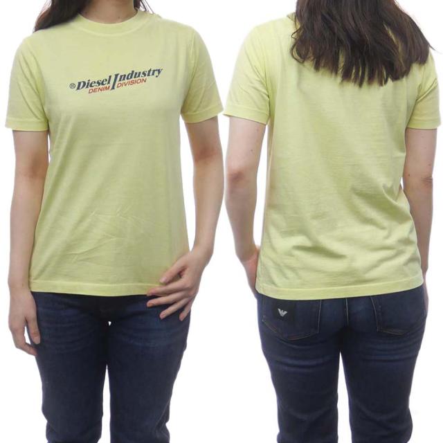 【旧作処分セール 65％OFF！】DIESEL ディーゼル レディースクルーネックTシャツ T-REG-IND MAGLIETTA / A05099 0PITA イエローの通販は 5,421円