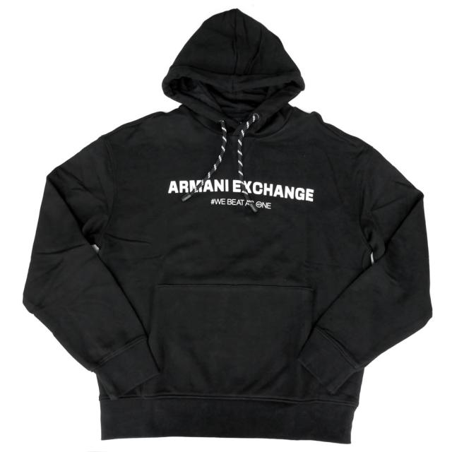 Armani Exchange ブラック パーカー ARMANI EXCHANGE アルマーニ エクスチェンジ パーカー
