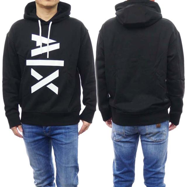 旧作お買い得セール！ ARMANI EXCHANGE A/X アルマーニエクスチェンジ パーカー メンズ プルオーバー 6RZMLF ZJ4XZ ブラック