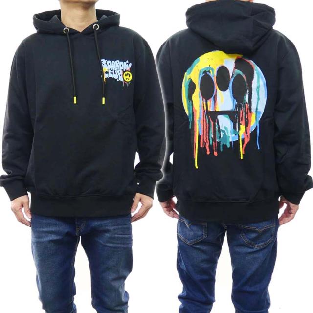 旧作お買い得セール！ BARROW バロウ パーカー メンズ プルオーバー コットン 綿100％ F3BWUAHS142 ブラック