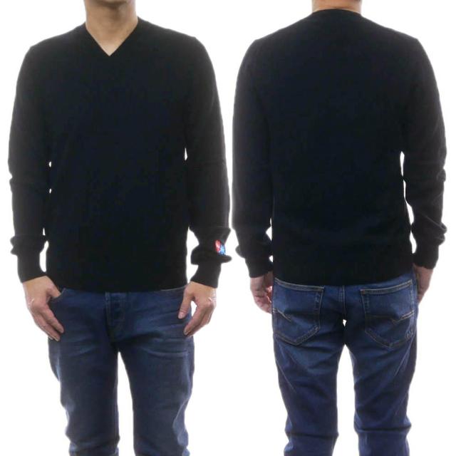 旧作お買い得セール！ PLAY COMME des GARCONS プレイコムデギャルソン セーター メンズ Vネック AZ-N086-051 ブラック