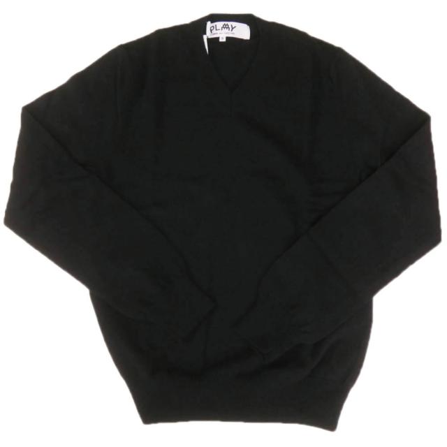 旧作お買い得セール！ PLAY COMME des GARCONS プレイコムデギャルソン セーター メンズ Vネック AZ-N086-051 ブラック 旧作お買い得セール！ PLAY COMME des GARCONS プレイコムデギャルソン