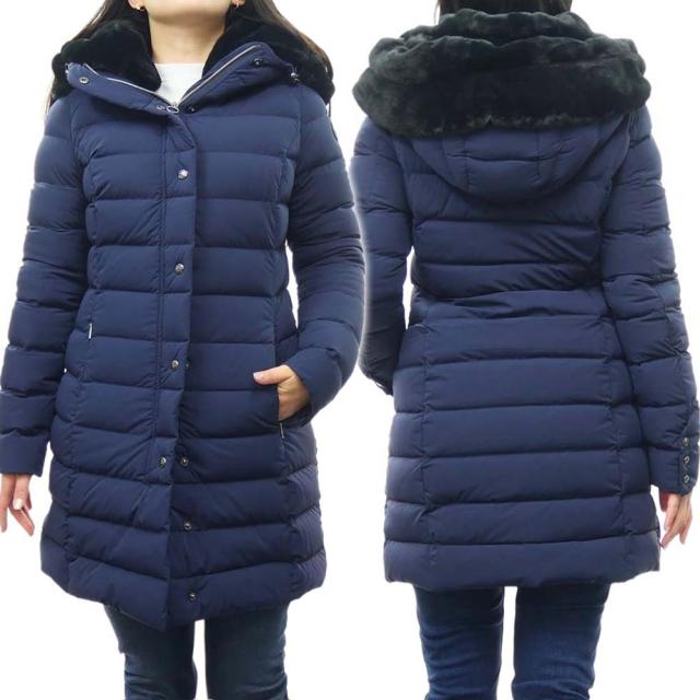 【セール 40％OFF！】CAPE HORN ケープホーン レディースダウンコート 52572 / SANTACRUZ ECO FUR ネイビーの通販は