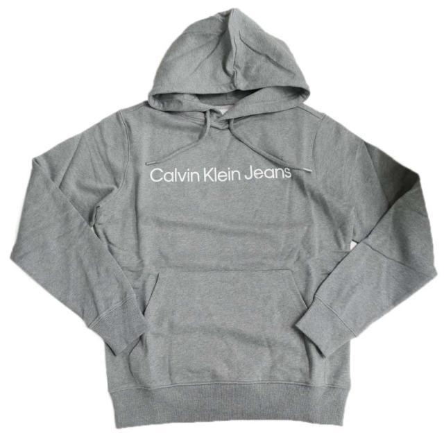 旧作お買い得セール！   JEANS カルバンクラインジーンズ パーカー メンズ プルオーバー コットン 綿100％ J322551 グレー 旧作お買い得セール！ CALVIN KLEIN JEANS カルバンクラインジーンズ