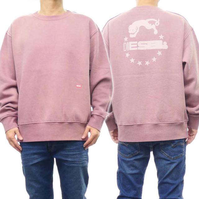 旧作お買い得セール！ DIESEL ディーゼル トレーナー メンズ A10456 0KHAR / S-MACS-RW パープル