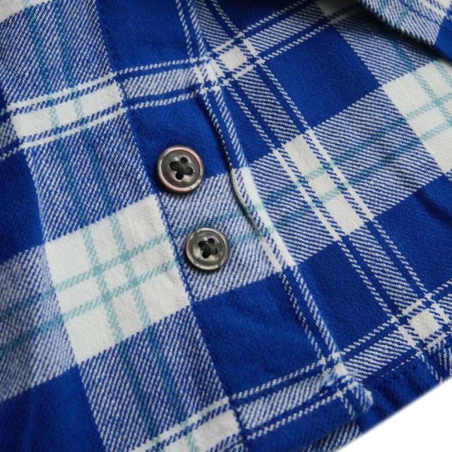 旧モデルセール！ DIESEL ディーゼル カジュアルチェックシャツ メンズ コットン 綿100％ A10620 0SHAW / S-UMBE-CHECK-NW ブルー_5