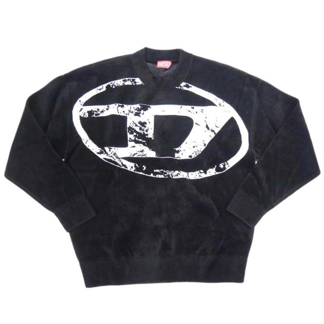 旧モデルセール！ DIESEL ディーゼル セーター メンズ クルーネック ニット A11225 0GEAX / K-TRIA ブラック_1