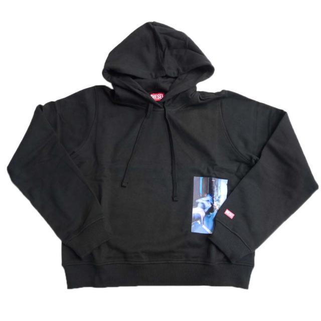 旧モデルセール！ DIESEL ディーゼル パーカー レディース トップス プルオーバー A11263 0DNAZ / S-REGGY-HOOD-L ブラック_1