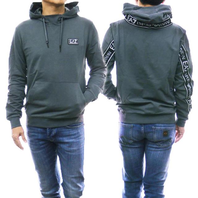 【セール 50％OFF！】EMPORIO ARMANI エンポリオアルマーニ EA7 メンズプルオーバーパーカー 6RPM13 PJ05Z グレーの通販は 9,196円
