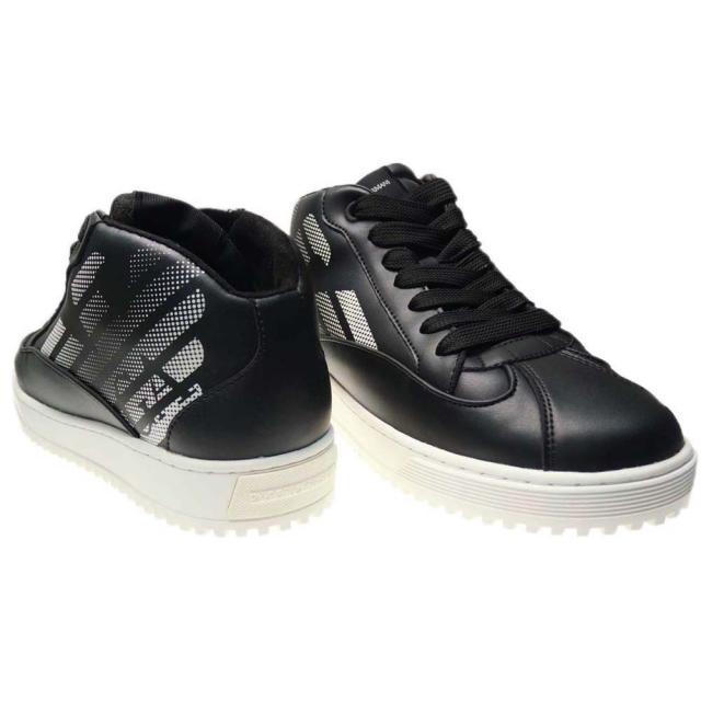 旧モデルセール！ EMPORIO ARMANI エンポリオアルマーニ メンズ スニーカー 靴 シューズ ハイカット X4Z125 XN952 ブラック_1