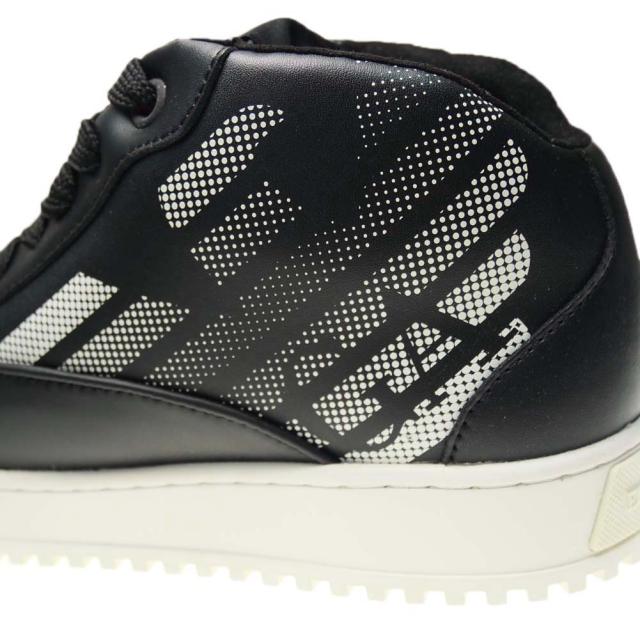 旧モデルセール！ EMPORIO ARMANI エンポリオアルマーニ メンズ スニーカー 靴 シューズ ハイカット X4Z125 XN952 ブラック_4