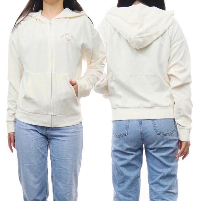 旧作お買い得セール！ EMPORIO ARMANI UNDERWEAR エンポリオアルマーニアンダーウェア パーカー レディース ジップアップ 164622 3F280 ホワイト 旧作お買い得セール！ EMPORIO ARMANI UNDERWEAR エンポリオアルマーニ