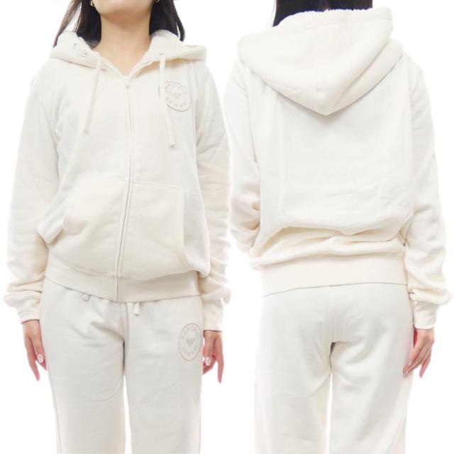 旧作お買い得セール！ EMPORIO ARMANI UNDERWEAR エンポリオアルマーニアンダーウェア パーカー レディース ジップアップ 164610 3F256 ホワイト