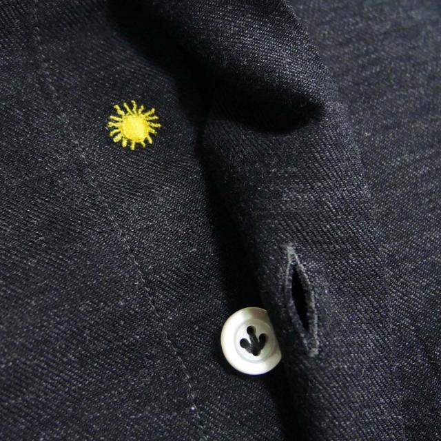 旧モデルセール！ GIANNETTO ジャンネット カッタウェイシャツ メンズ 32632 / WASH SLIM FIT ブラック_3
