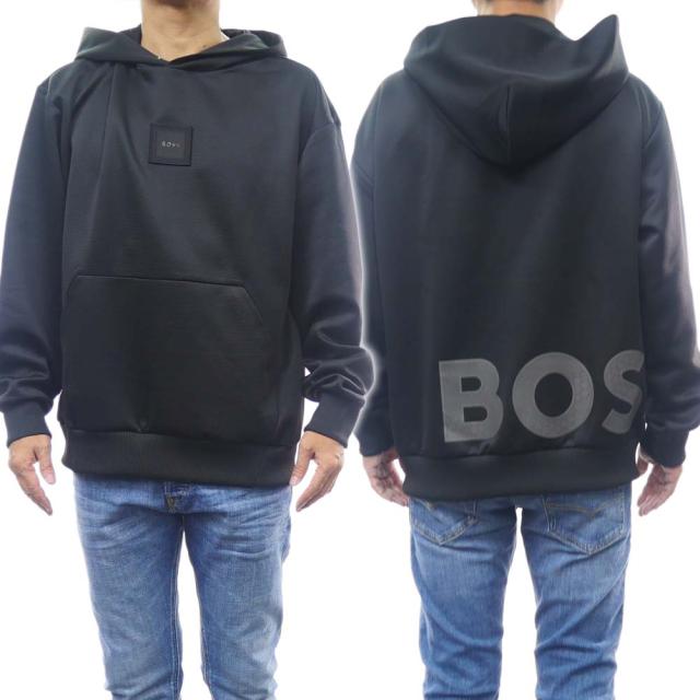 【セール 50％OFF！】HUGO BOSS ヒューゴボス メンズプルオーバーパーカー 50493490 10250082 / Sly Lotus ブラックの通販は