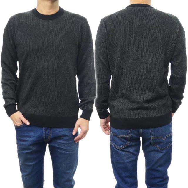 【セール 50％OFF！】HUGO BOSS ヒューゴボス メンズクルーネックニット セーター 50500675 10252885 / Motivo ブラックの通販は