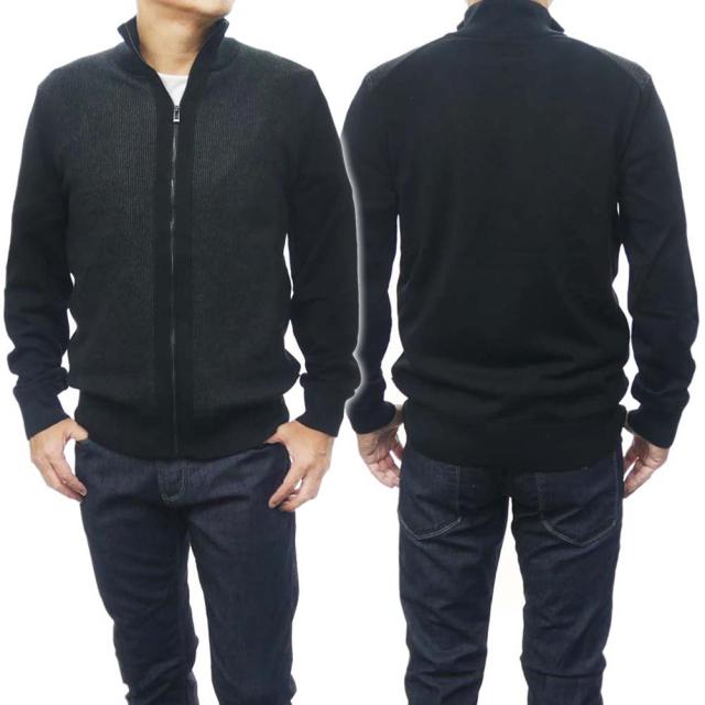 【セール 50％OFF！】HUGO BOSS ヒューゴボス メンズジップアップカーディガン 50495401 10250895 / Ofiato ブラックの通販は